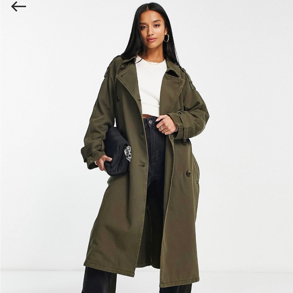 Asos petite trench coat.